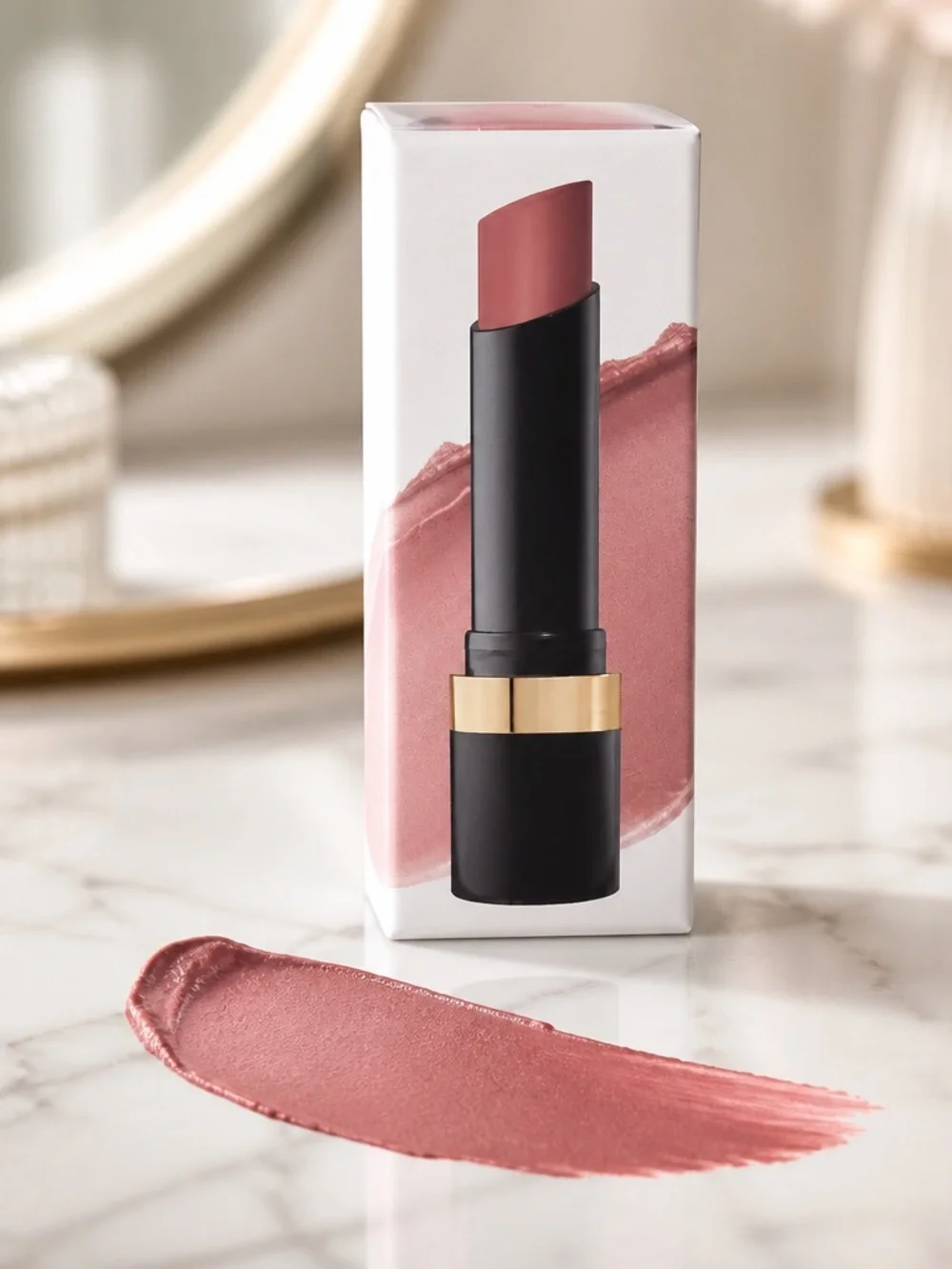Laura Geller Smart Pout Transfer-Proof Lipstick Warm Brick Red